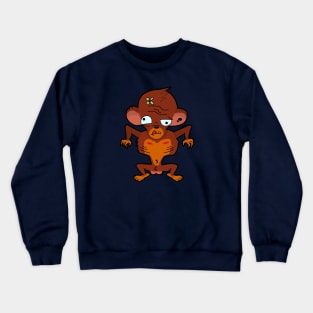 stupid monkey Crewneck Sweatshirt